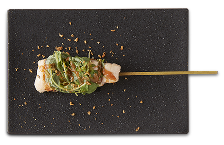 ササミの梅ソース